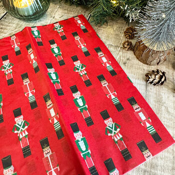 Nutcracker Tissue Paper Christmas Wrapping Four Sheets, 6 of 6