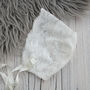 Sheer Lace Christening Bonnet Holly, thumbnail 10 of 10