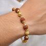 Indian Shiva Rudraksha Gold Beaded Hindu Bracelet, thumbnail 1 of 7