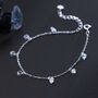70th Birthday Sterling Silver Crystal Bracelet, thumbnail 2 of 4
