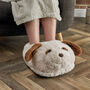 Microwavable Puppy Foot Warmers Cozy Heated Slippers For Kids And Adults, thumbnail 1 of 3