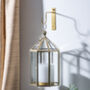 Glass Lantern With Antique Gold Or Silver Frame 'Chhat', thumbnail 6 of 6