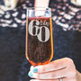 60th Birthday Personalised Champagne Flute, thumbnail 3 of 5