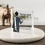 Personalised Male Graduation Acrylic Block – Custom Name, University And Degree Gift For Him, thumbnail 1 of 4