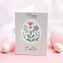 Floral Egg Happy Easter Card, thumbnail 1 of 2