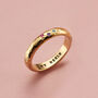 Personalised Textured Confetti Birthstone Ring, thumbnail 1 of 12