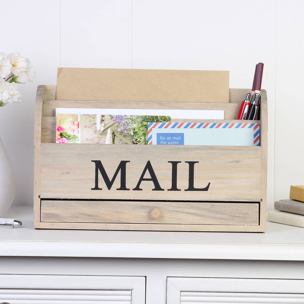 wooden mail rack by dibor | notonthehighstreet.com