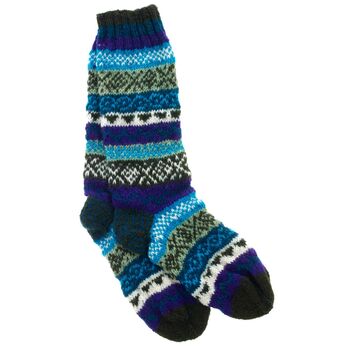 Handmade Nordic Woollen Slipper Socks, 11 of 12