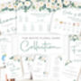 Wedding Table Plan In White And Green Floral, thumbnail 6 of 6