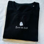 Boo And Stuff Embroidered Ghost T Shirt, thumbnail 1 of 2