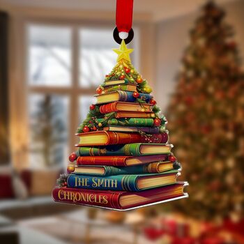 Book Christmas Tree Decoration, 9 of 9