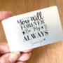 Personalised Metal Wallet Card, thumbnail 1 of 3