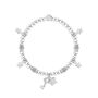 Happy 21st Birthday Star And Key Charm Bracelet In Flower Box, thumbnail 2 of 3
