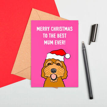 Large Size Dog Mum Christmas Card, 2 of 2