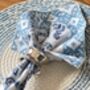 Set Of Six Table Napkin Rings Silver, Antique Gold, thumbnail 5 of 11