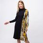 Yellow Vintage Knit Colourful A Line Flare Dress, thumbnail 11 of 12