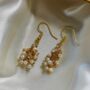 Gold And Silver Plated Small Pearl Dainty Drop Earrings, thumbnail 3 of 6