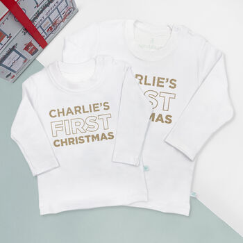 My First Christmas T Shirt – Personalised, 2 of 5