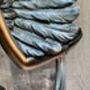 Art Deco Bronze Lady Figurine Silver Dress And Fan 38cm, thumbnail 9 of 12