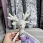 Christmas Linen Ballerina Reindeer Soft Toy, thumbnail 6 of 9