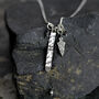 Modern Diamond And Mixed Metal Necklace, thumbnail 5 of 11
