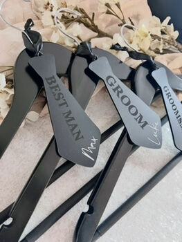 Personalised Groomsmen Hanger Tag, 3 of 5