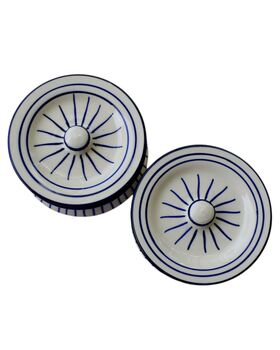 Striped Badal Blue Pottery Serving Handi, 3 of 4