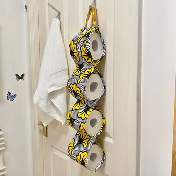 Toilet Roll Holder Yellow Flowers, 5 of 7