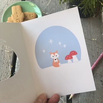 Personalised Woodland Christmas Card, 2 of 6