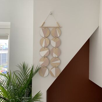 Pink And White Geometric Wall Hanging Art, 2 of 6