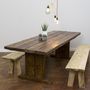 Reclaimed Wooden Plank Table, thumbnail 1 of 3