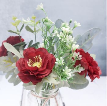 Rich Red Artificial Celebration Bouquet, 4 of 9