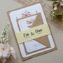 Floral Bouquet Wedding Invitation, thumbnail 1 of 9