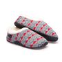 Sadie Grey Knit Red Heart Women's Slippers Indoor/Garden Shoes, thumbnail 1 of 9
