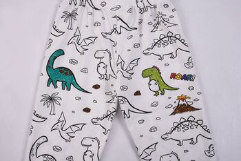 Colour Me In Dinosaur Pyjamas With Pens, 2 of 7