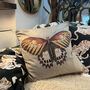 Vanilla Fly Printed Velvet Cushions, thumbnail 3 of 8
