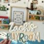 Personalised Wooden Children's Playroom Sign Decor, thumbnail 4 of 9