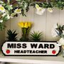 Personalised Teacher Name Wooden Double Roadsign, thumbnail 5 of 12