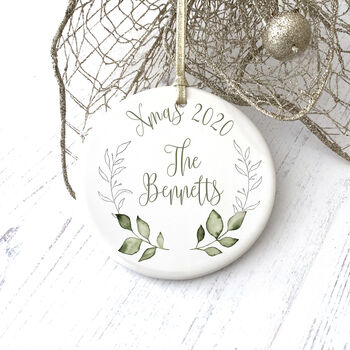 Personalised Ceramic Christmas Bauble, 3 of 4