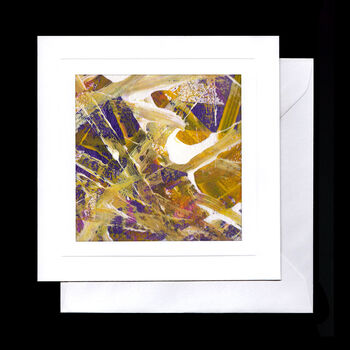 Set Of Four Hand Painted Greeting Cards 'Abstract Two', 3 of 6