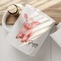 Personalised Name Painted Pig Office Gift Mug, thumbnail 1 of 4