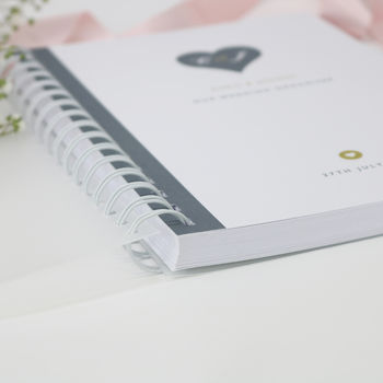 Personalised Heart Wedding Planner Handbook, 8 of 11