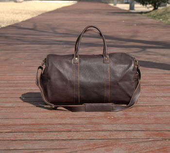 Genuine Leather Duffle, 9 of 12