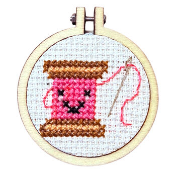 My Resting Stitch Face! Mini Matchbox Cross Stitch Kit, 11 of 12
