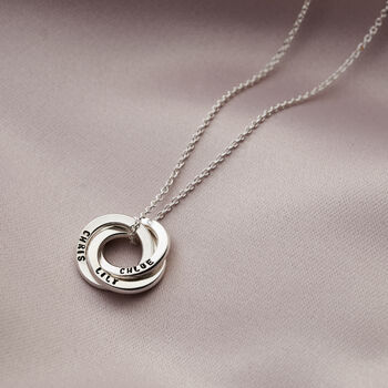 Personalised Mini Russian Ring Necklace, 7 of 12