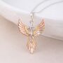 Personalised Gold Plated Sterling Silver Phoenix Pendant Necklace, thumbnail 1 of 12