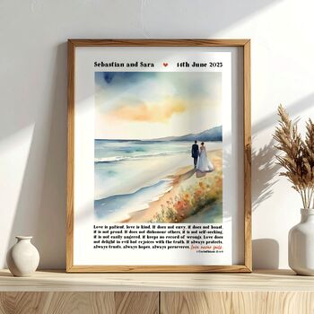 Personalised Wedding Print Love Is Patient Two, 10 of 12