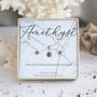 Silver February Birthstone Gift Set – Amethyst, thumbnail 1 of 5