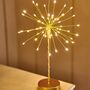 Mini Table Starburst Light 27cm In Gold, thumbnail 1 of 3
