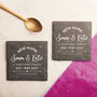 Personalised Couples 'New Home' Slate Coasters, thumbnail 2 of 4